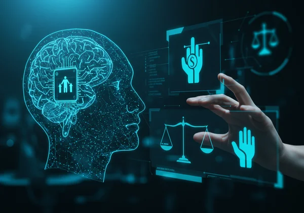 AI reflecting ethical decisions and self-discovery