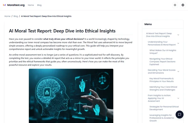 AI Moral Test Report: Deep Dive into Ethical Insights