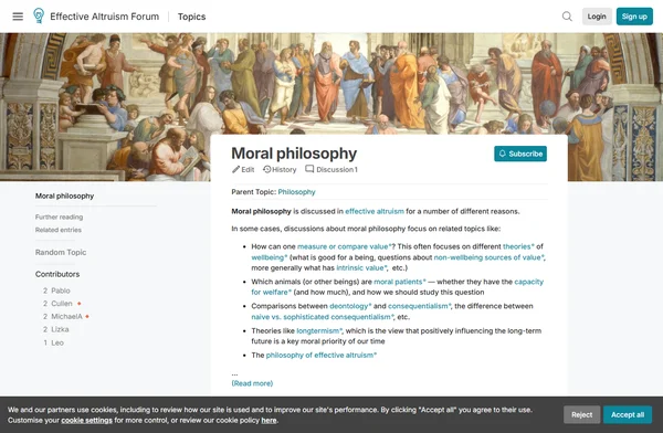 EA Forum - Moral Philosophy
