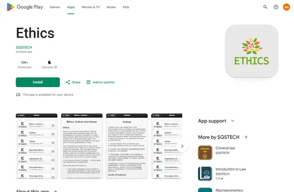 Ethics Educational App