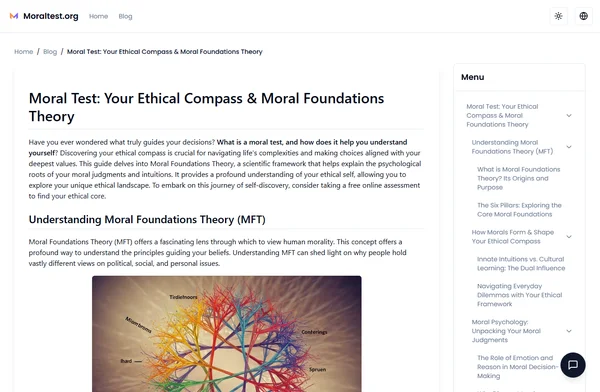 Moral Test: Your Ethical Compass & Moral Foundations Theory