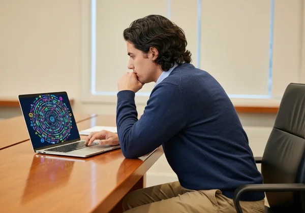 Person contemplating a difficult ethical choice