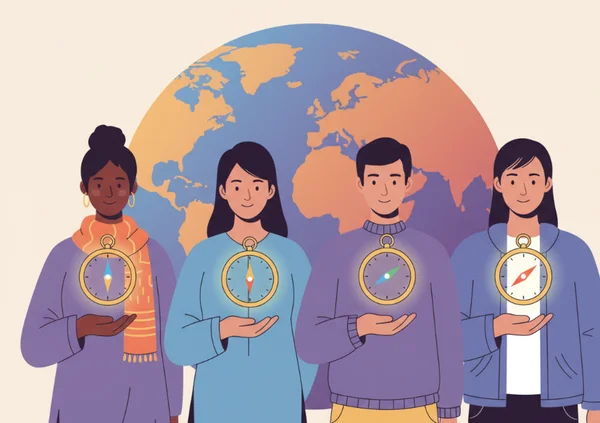 Diverse people with varying moral compasses