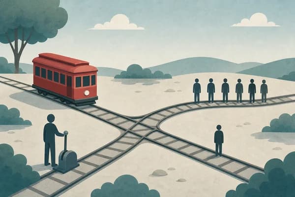 Ethisches Dilemma beim Umstellen der Straßenbahnweiche